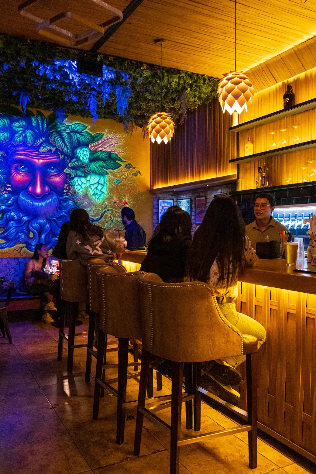 Dark alley with neon lights for the Underground section